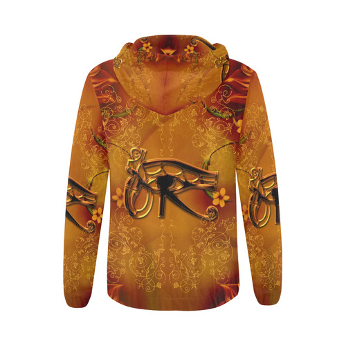 The all seeing eye All Over Print Full Zip Hoodie for Women (Model H14)