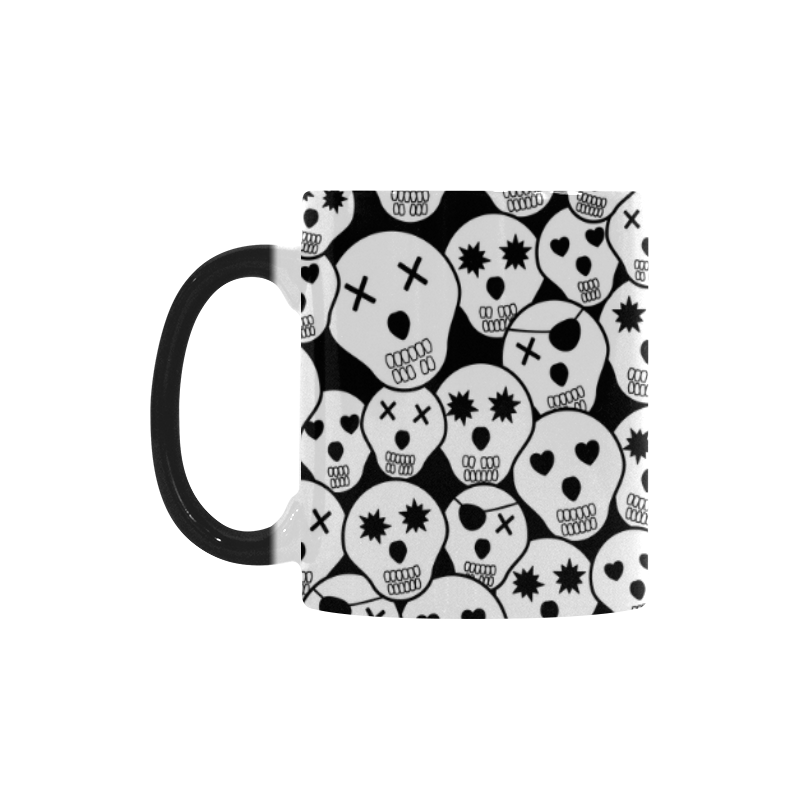 Silly Skull Halloween Design Custom Morphing Mug