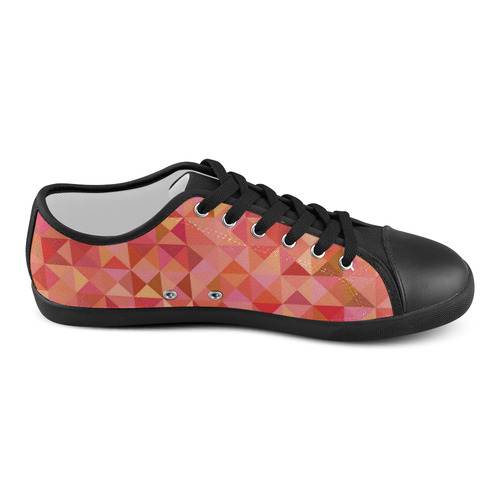 Mosaic Pattern 6 Canvas Shoes for Women/Large Size (Model 016)