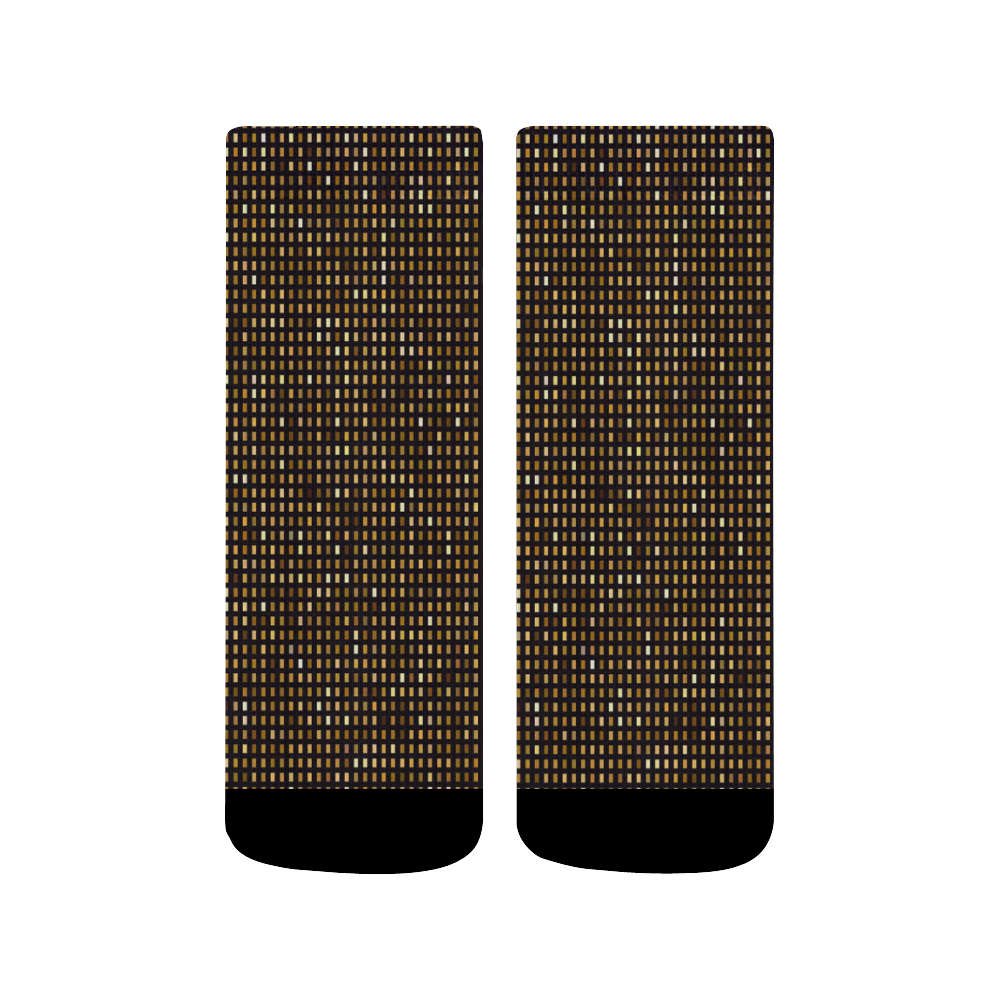 Mosaic Pattern 1 Quarter Socks