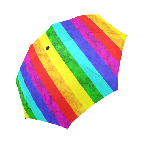 Rainbow abstract pattern Auto-Foldable Umbrella (Model U04)