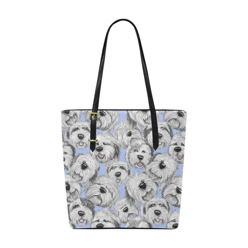 OES heads light blue Euramerican Tote Bag/Small (Model 1655)