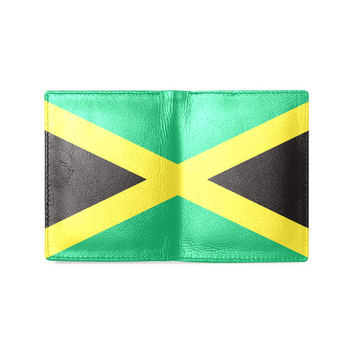 Jamaican Men's Leather Wallet (Model 1612)