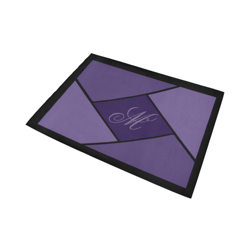Monogram Geometric Purple Area Rug7'x5'