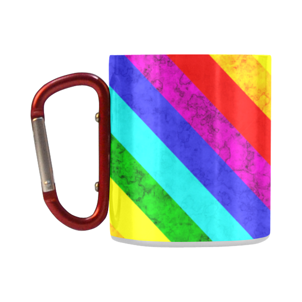 Rainbow abstract pattern Classic Insulated Mug(10.3OZ)