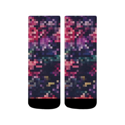 Mosaic Pattern 8 Quarter Socks