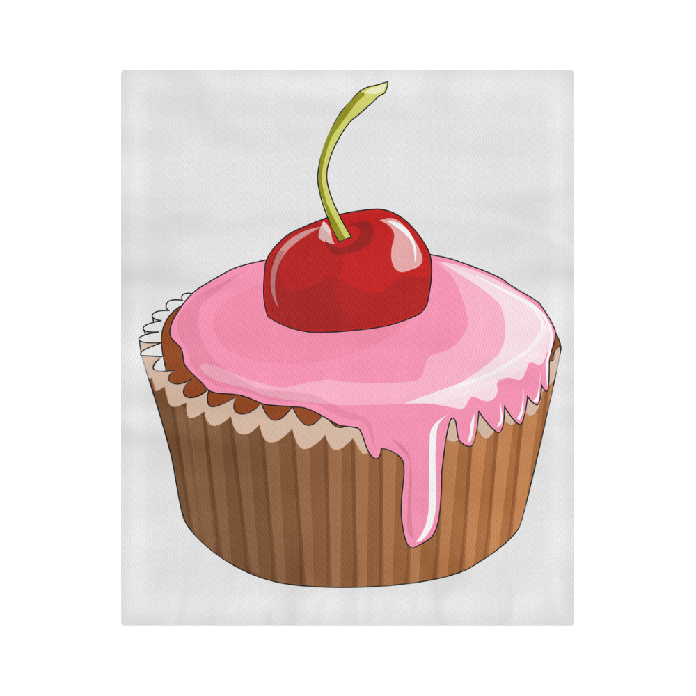 cherry cupcake Duvet Cover 86"x70" ( All-over-print)