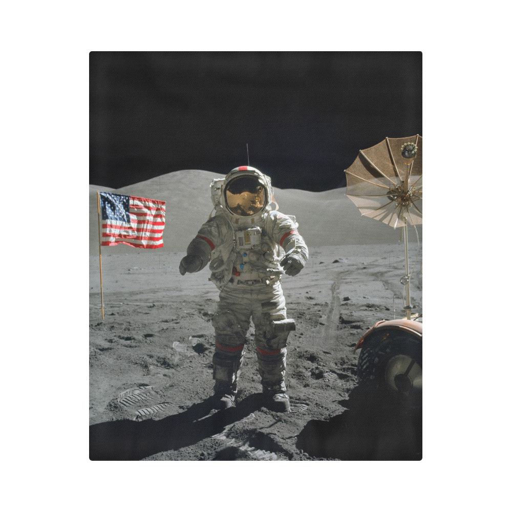Apollo 17-Cernan (Lunar rover) Duvet Cover 86"x70" ( All-over-print)