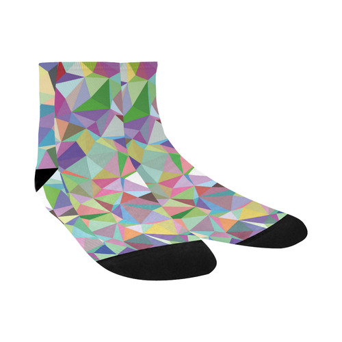 Mosaic Pattern 5 Quarter Socks