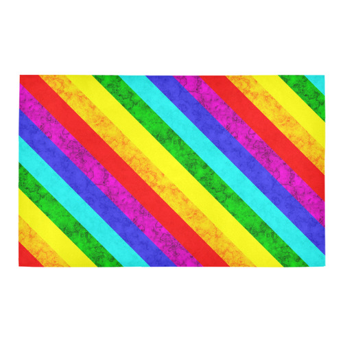 Rainbow abstract pattern Bath Rug 20''x 32''