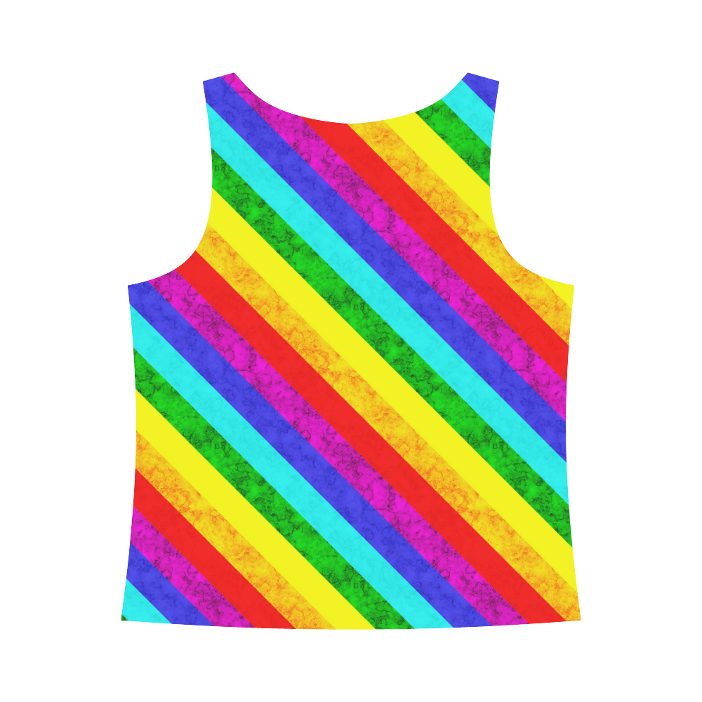 Rainbow abstract pattern All Over Print Tank Top for Women (Model T43)