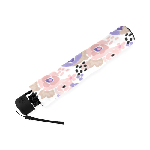 Floral purple pink Foldable Umbrella (Model U01)