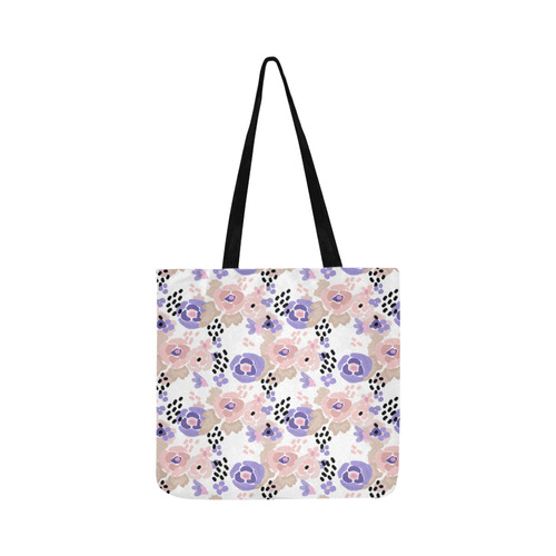 Floral purple pink Reusable Shopping Bag Model 1660 (Two sides)