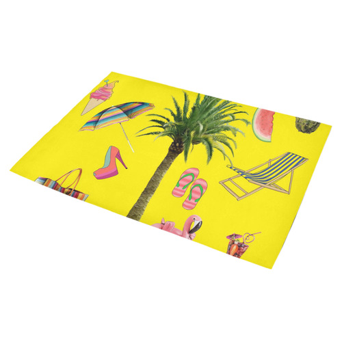 Aloha - Summer Fun 2 Azalea Doormat 30" x 18" (Sponge Material)