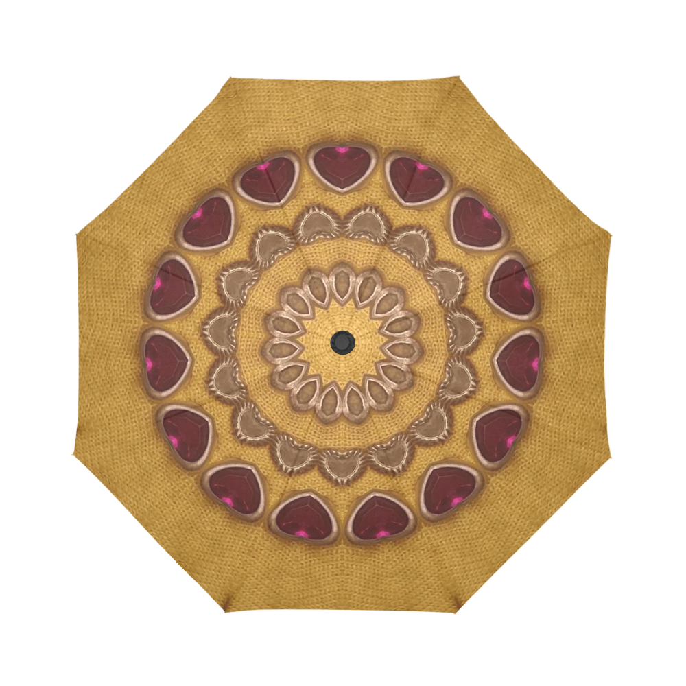 Amethyst pink gemstones look alike Auto-Foldable Umbrella (Model U04)