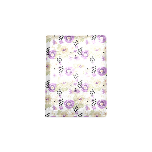 Floral purple beige green Custom NoteBook B5