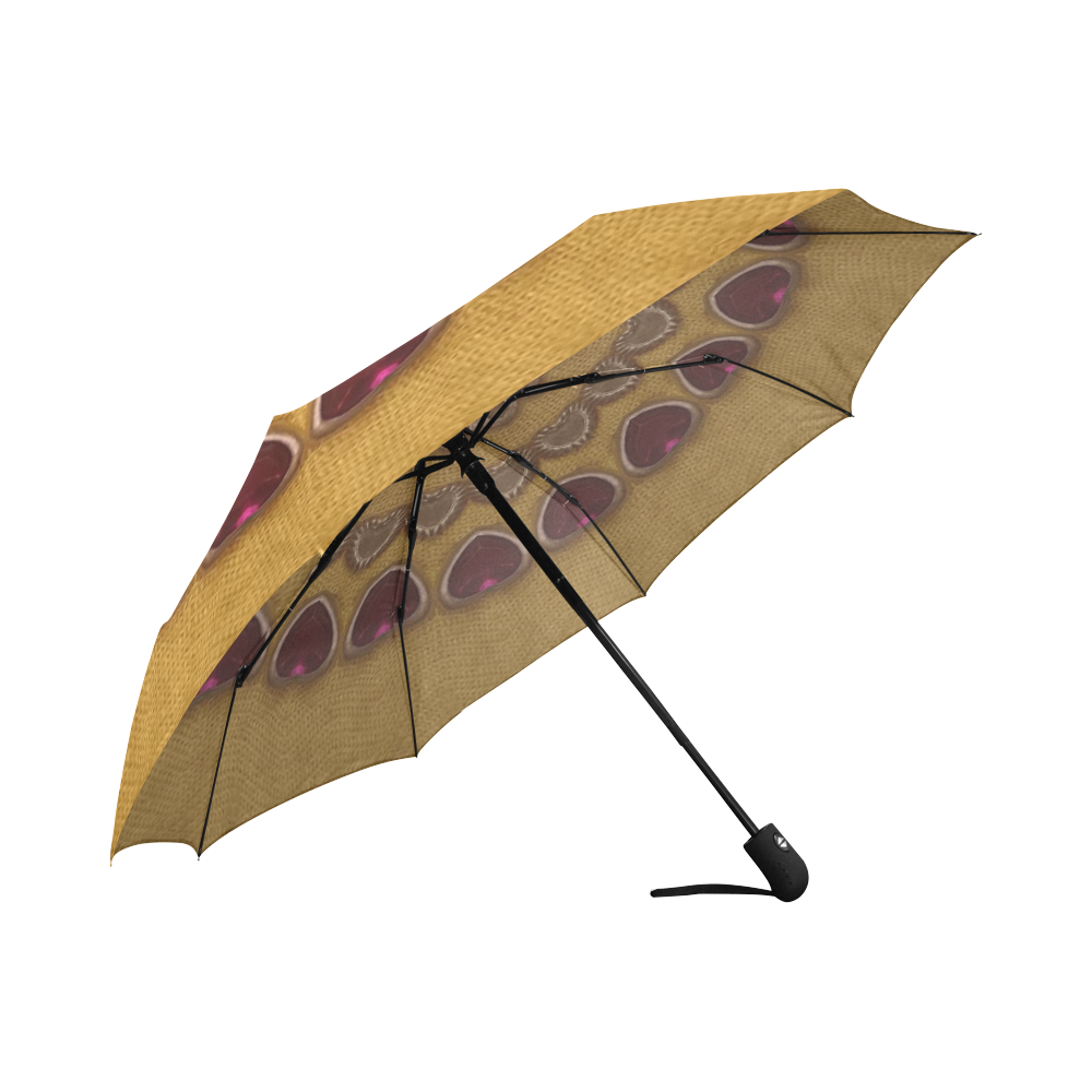 Amethyst pink gemstones look alike Auto-Foldable Umbrella (Model U04)