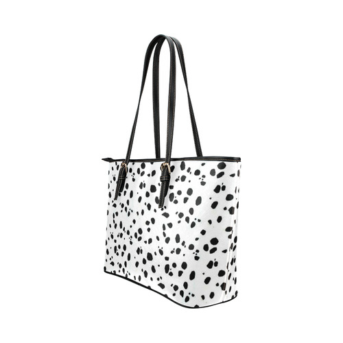 DALMATIAN Leather Tote Bag/Small (Model 1651)