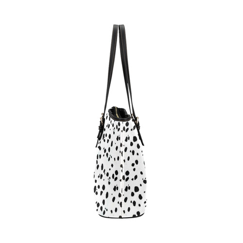 DALMATIAN Leather Tote Bag/Small (Model 1651)