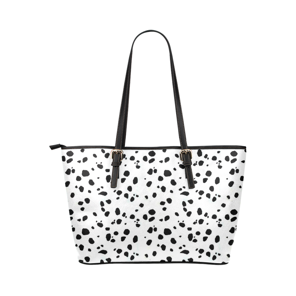 DALMATIAN Leather Tote Bag/Small (Model 1651)