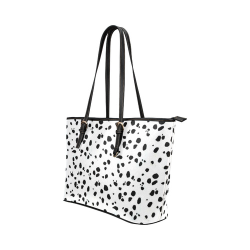 DALMATIAN Leather Tote Bag/Small (Model 1651)