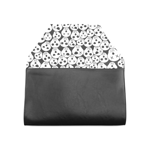 Silly Skull Halloween Design Clutch Bag (Model 1630)