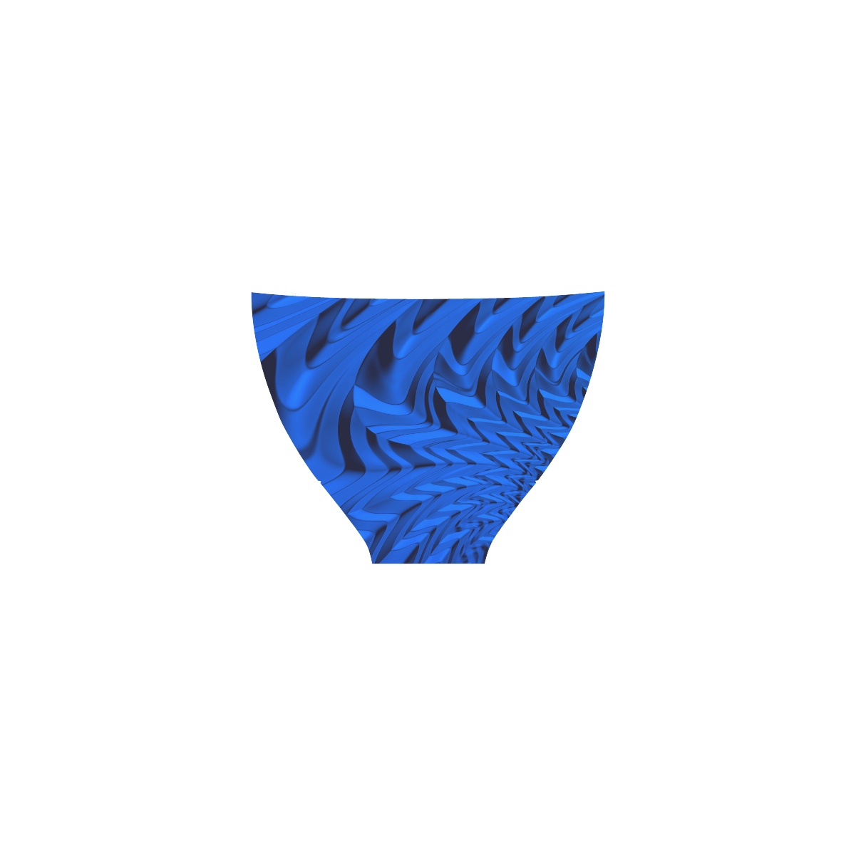 Summer Blues Abstract Blue Fractal Art Custom Bikini Swimsuit (Model S01)