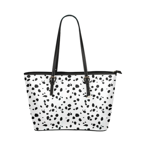 DALMATIAN Leather Tote Bag/Small (Model 1651)