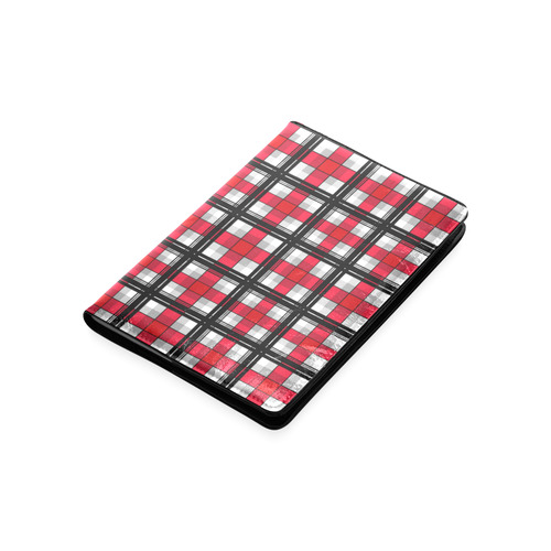 Plaid tartan red black Custom NoteBook A5