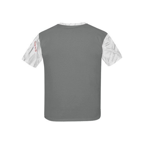 My lil man [grey] Kids' All Over Print T-shirt (USA Size) (Model T40)
