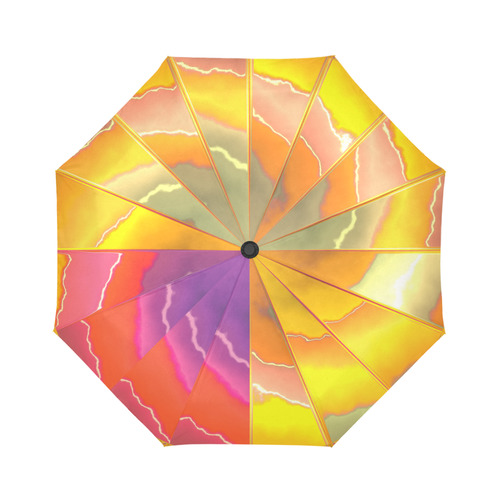 Autumn Bright Swirl Auto-Foldable Umbrella (Model U04)