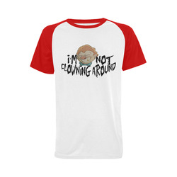 Not Clowning [red] Men's Raglan T-shirt (USA Size) (Model T11)