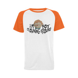 Not Clowning [orange] Men's Raglan T-shirt (USA Size) (Model T11)