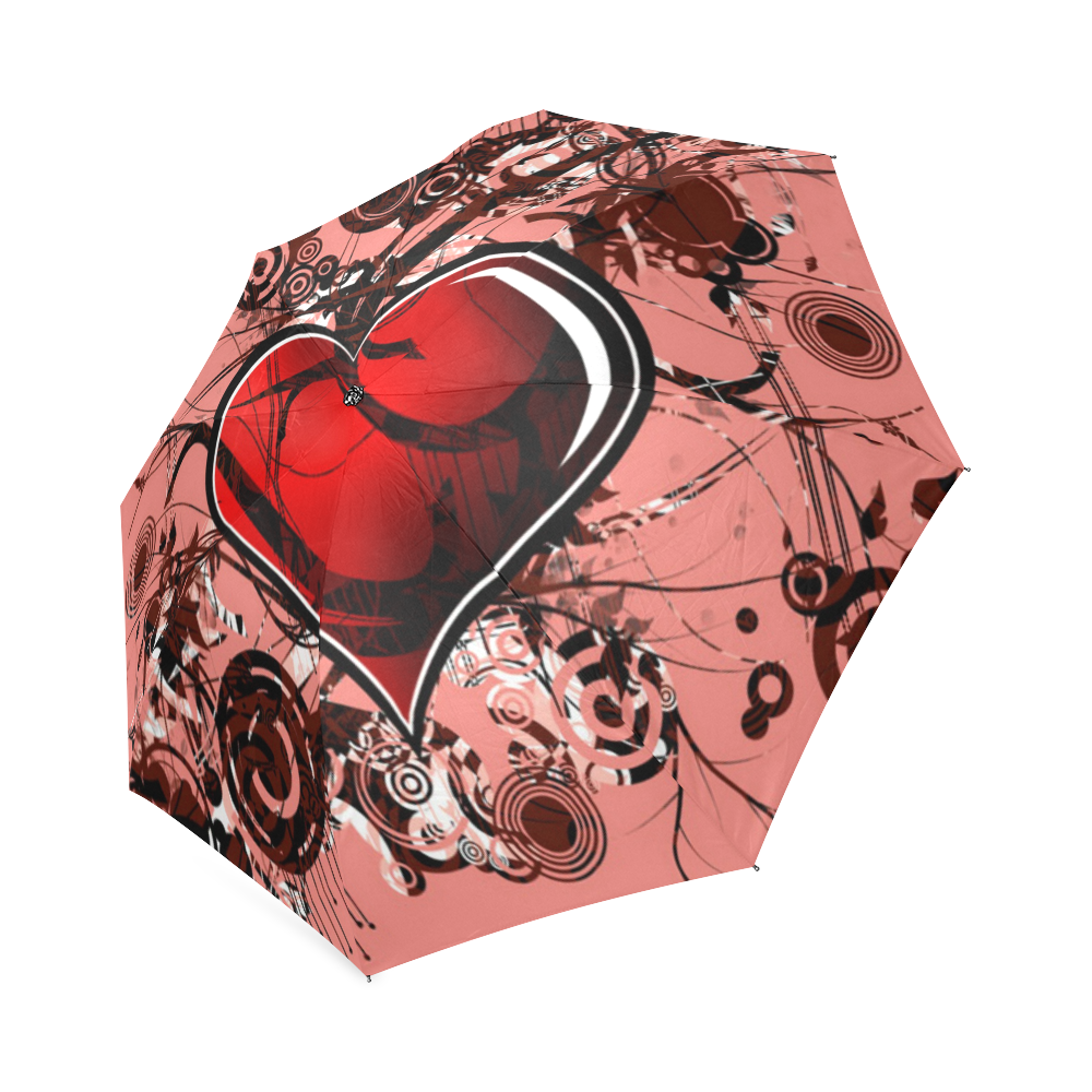 RED HEART Foldable Umbrella (Model U01)