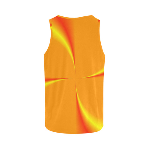 Quilts Orange All Over Print Tank Top for Men (Model T43)