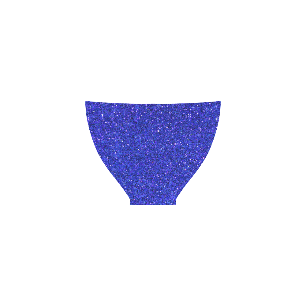 blue glitter Custom Bikini Swimsuit