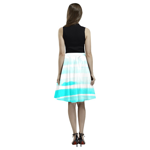 water Melete Pleated Midi Skirt (Model D15)