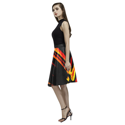 world on fire Melete Pleated Midi Skirt (Model D15)