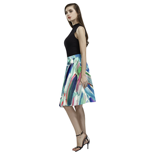 Sweet Sugarcane Melete Pleated Midi Skirt (Model D15)