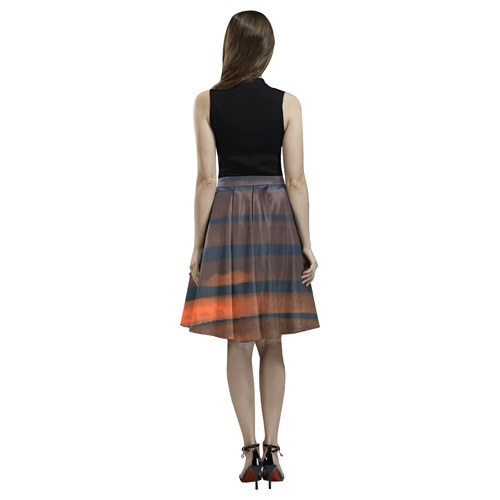 Copper Dreams Melete Pleated Midi Skirt (Model D15)