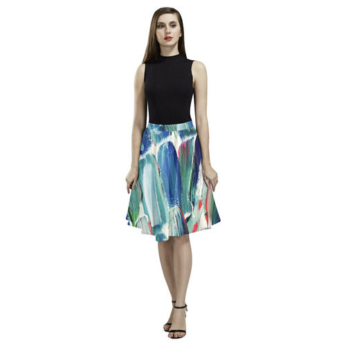 Sweet Sugarcane Melete Pleated Midi Skirt (Model D15)