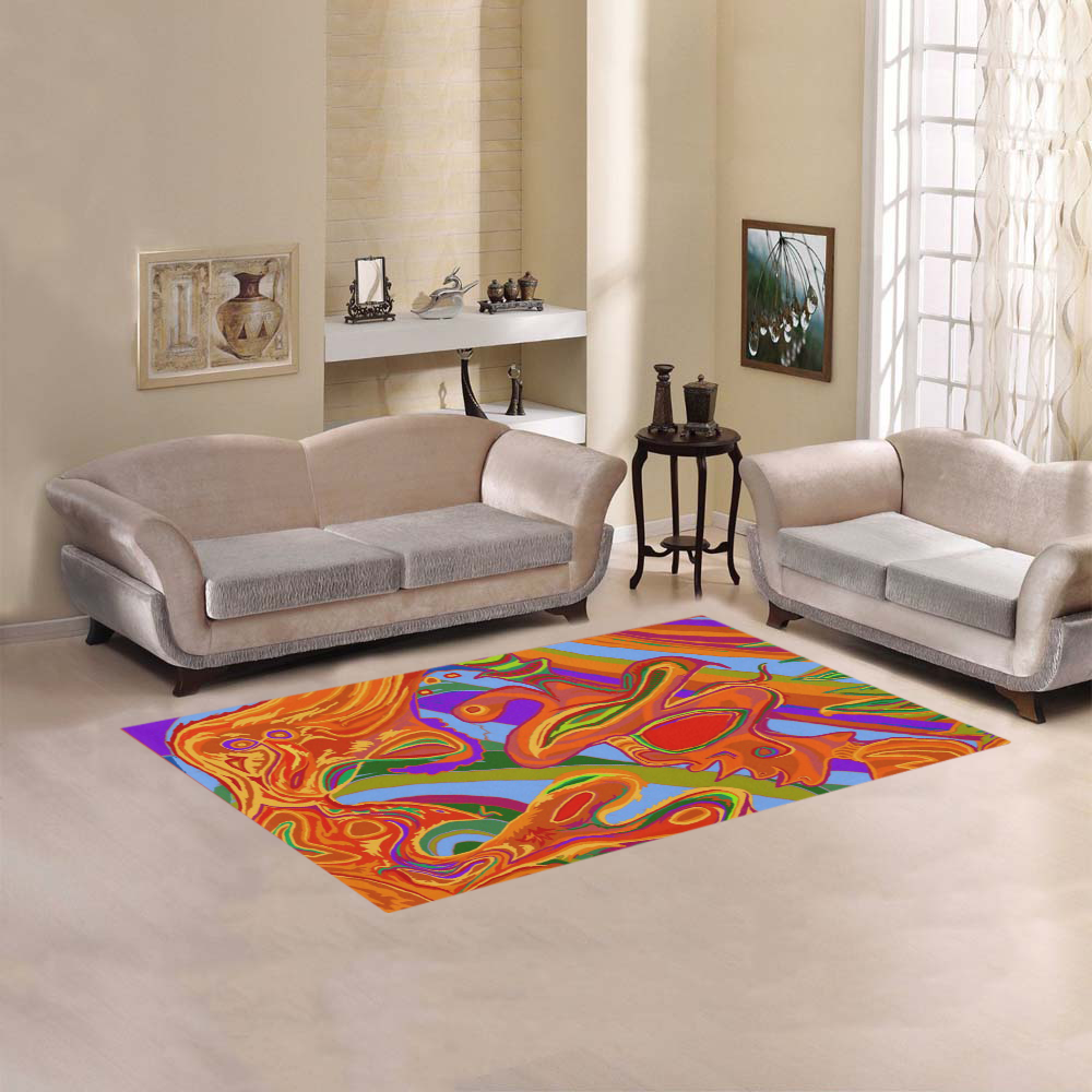 shaman art rug 1 Area Rug 5'x3'3''