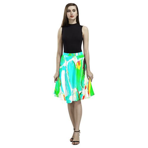 Bright Sugarcane Melete Pleated Midi Skirt (Model D15)
