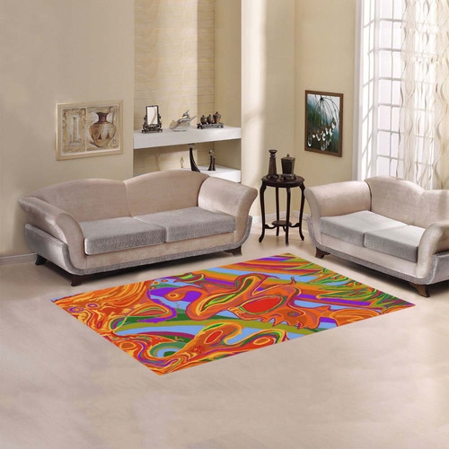 shaman art rug 2 Area Rug 5'x3'3''