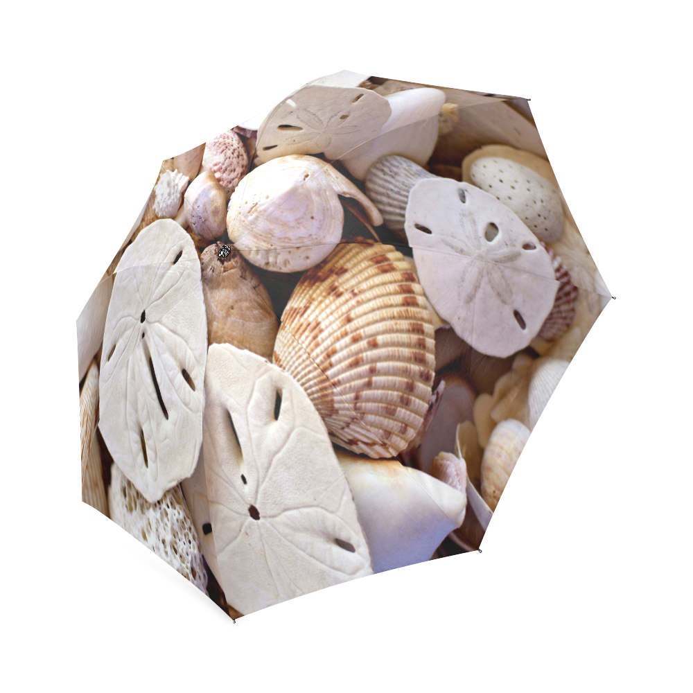 Seashells And Sand Dollars Foldable Umbrella (Model U01)