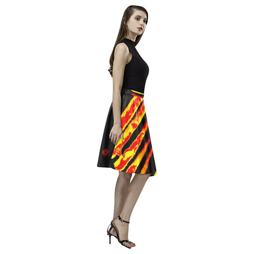 world on fire Melete Pleated Midi Skirt (Model D15)