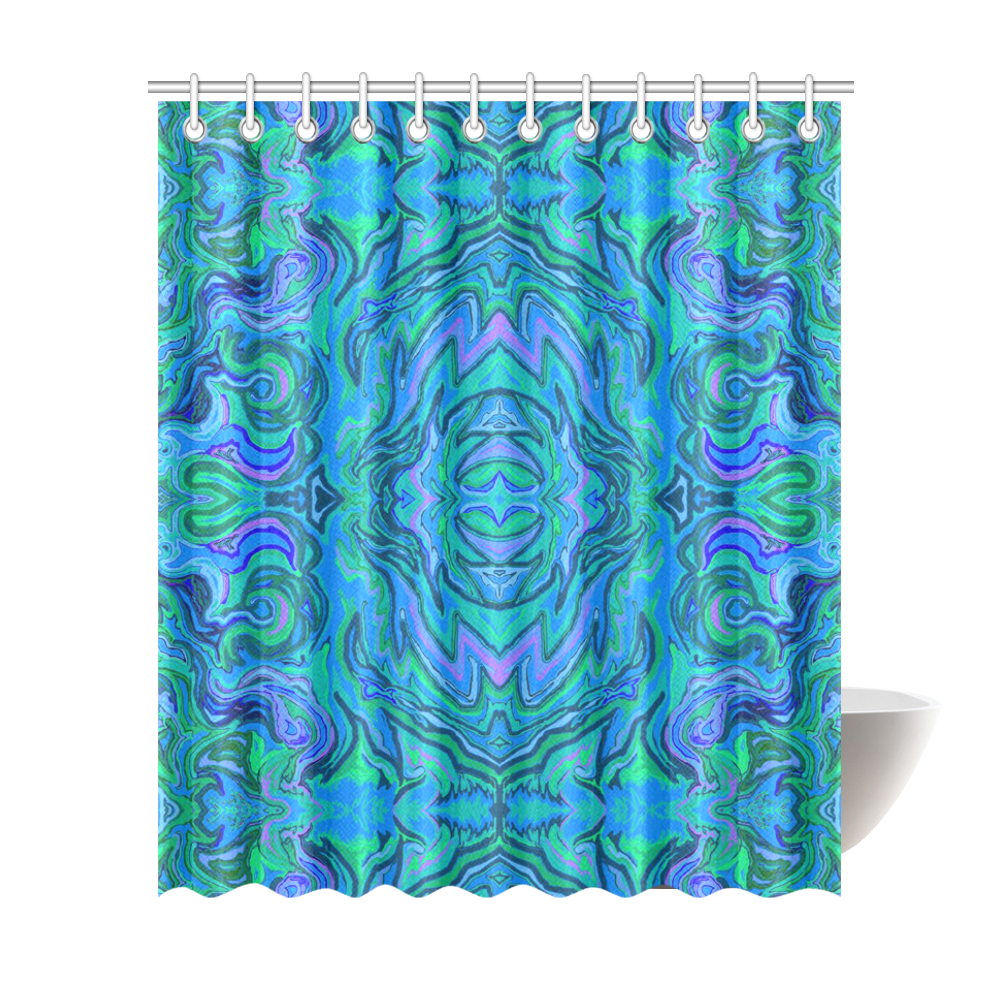 water art pattern shower curtain Shower Curtain 72"x84"