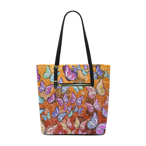 Juleez Handbag Colorful Butterflies Euramerican Tote Bag/Small (Model 1655)