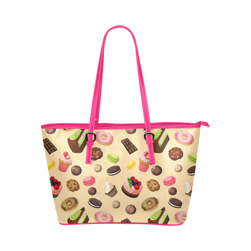 Dessert Leather Tote Bag/Small (Model 1651)