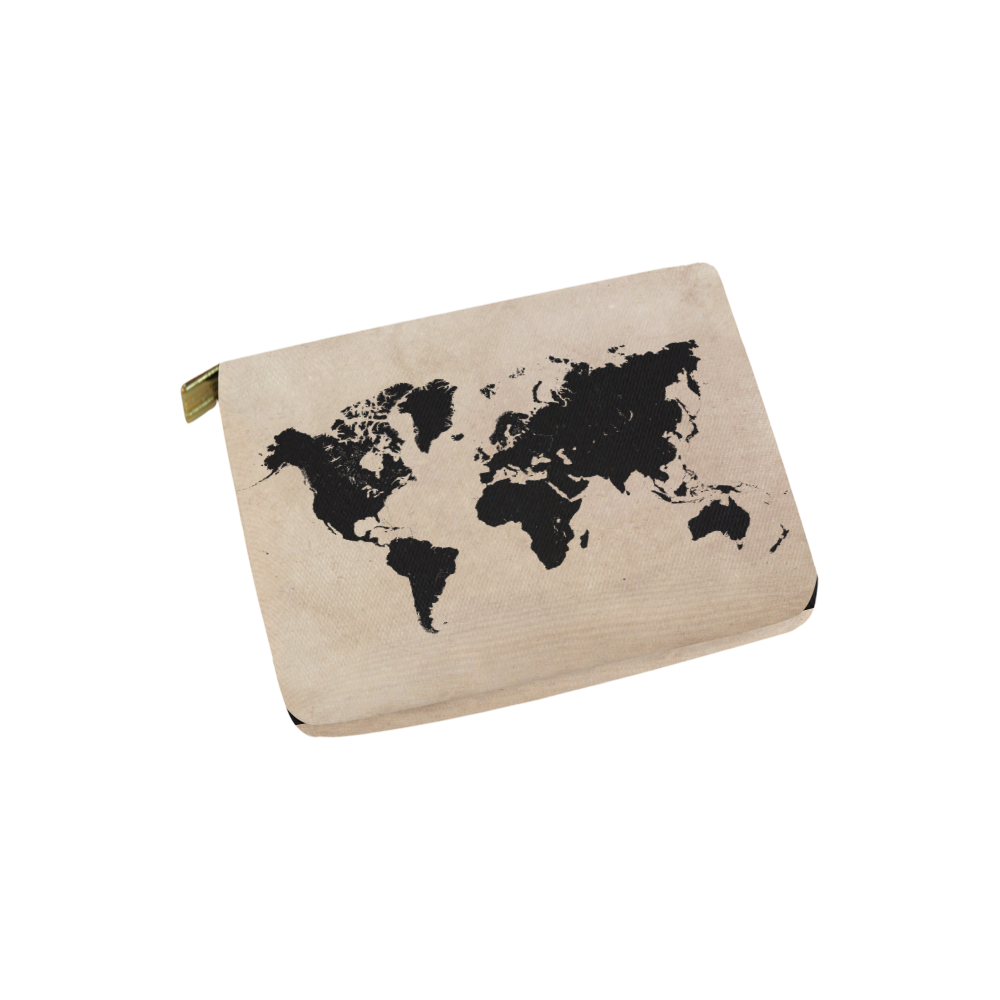 world map Carry-All Pouch 6''x5''